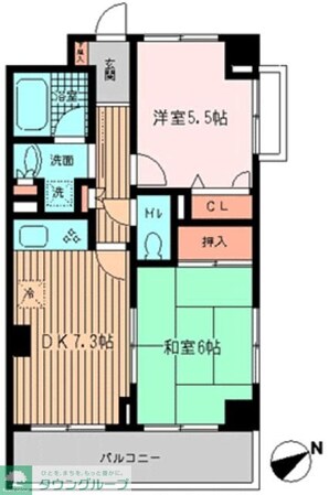 ラポール三田の物件間取画像